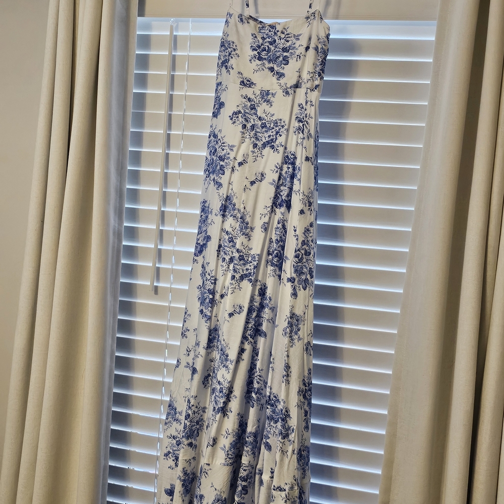 Landry Kate Blue Floral Maxi Dress